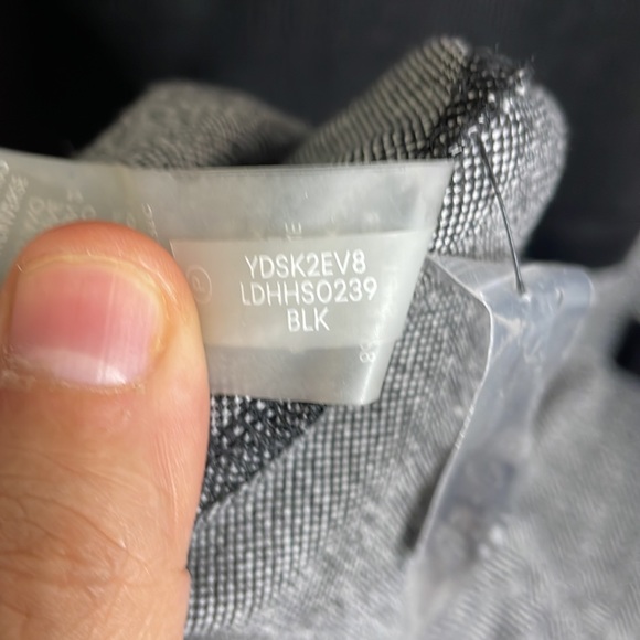 Karl Lagerfeld mock neck knit midi sweater dress herringbone print skirt size 14 - Picture 7 of 10